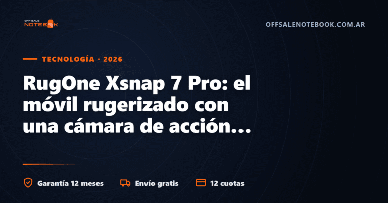 RugOne Xsnap 7 Pro: el móvil rugerizado con una cámara de acción que se desengancha